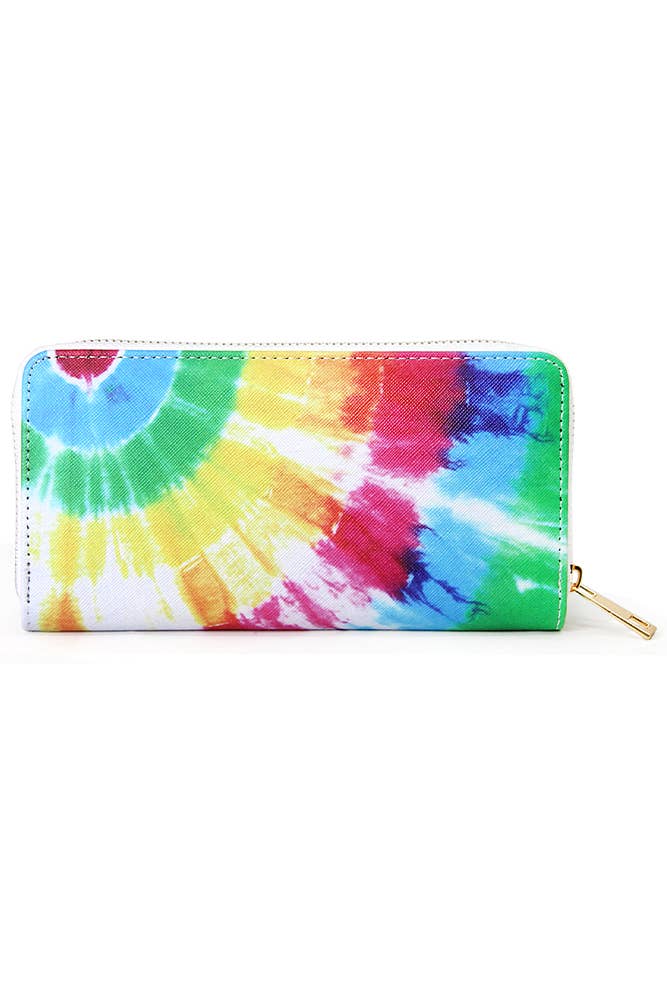 Rainbow Sunshine Tie Dye Print Wallet